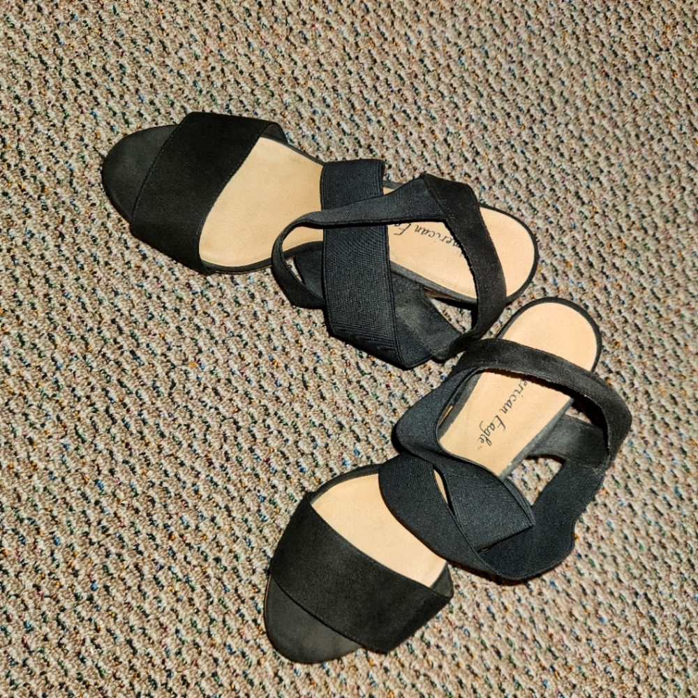 Strappy wedge sandals